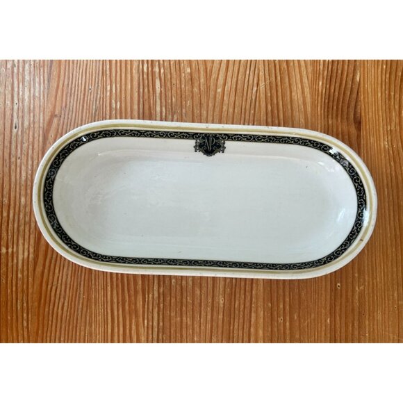 Vintage Shenango China Netherland Plaza Hotel Oval Serving Dish Restaurant Ware - Picture 4 of 6